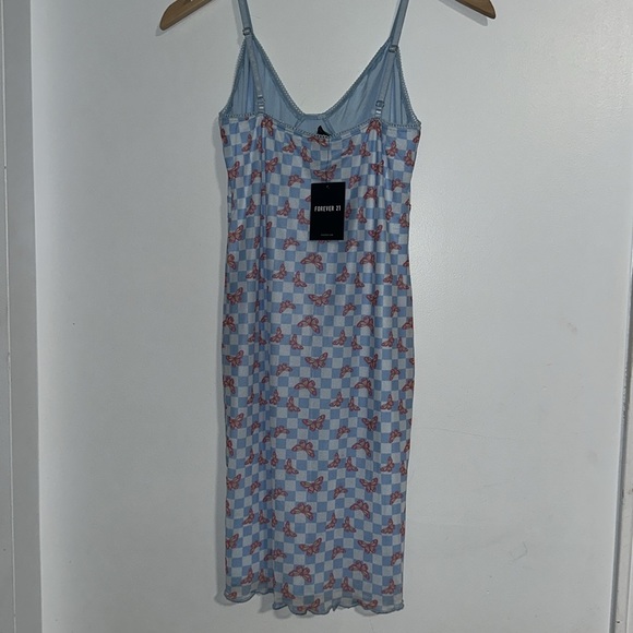 NWT Forever21 Checkered Butterfly Dress - Picture 4 of 9